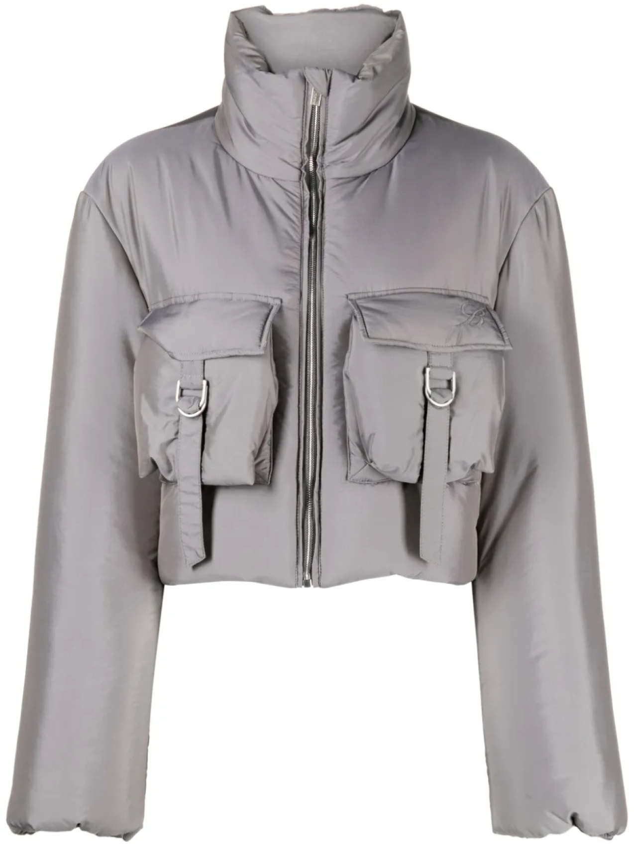 

Blumarine укороченный пуховик, серый