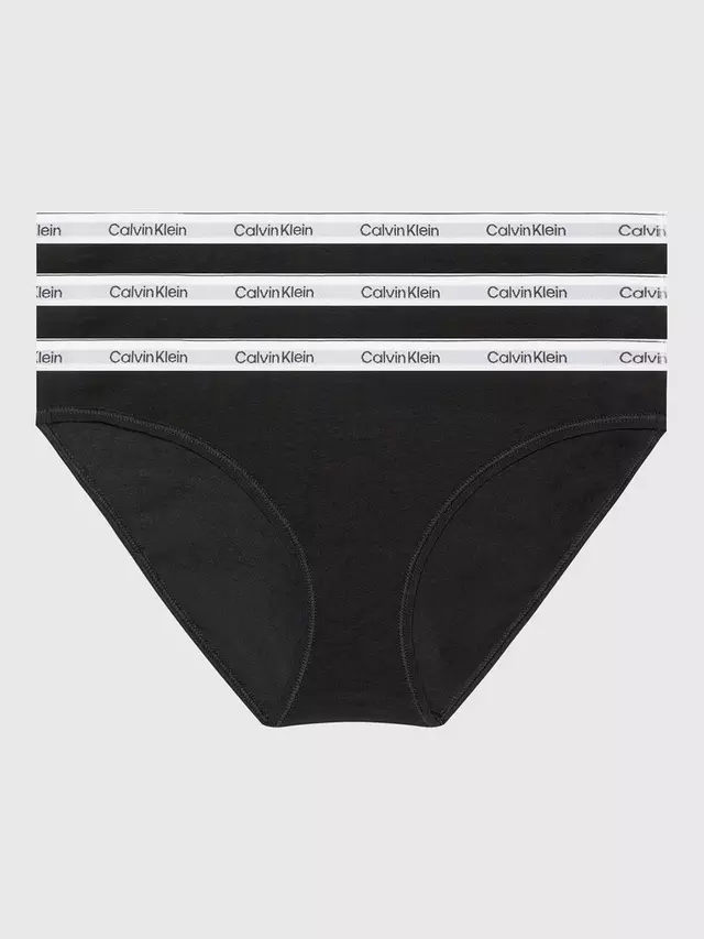 

Трусики бикини Calvin Klein Modern Logo 3 шт, черный