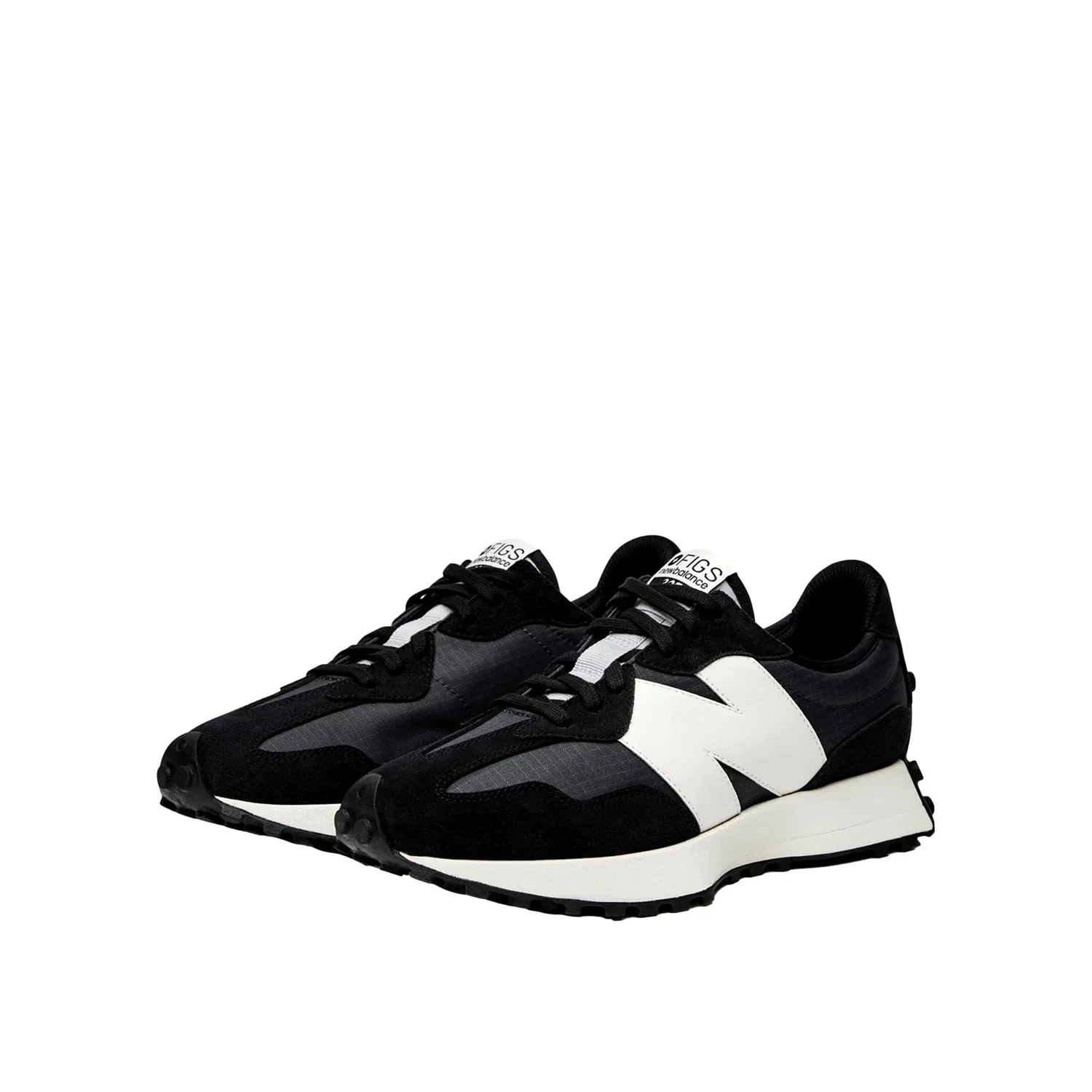 Мужские кроссовки New Balance 327 Black / White U327FB — фото 4