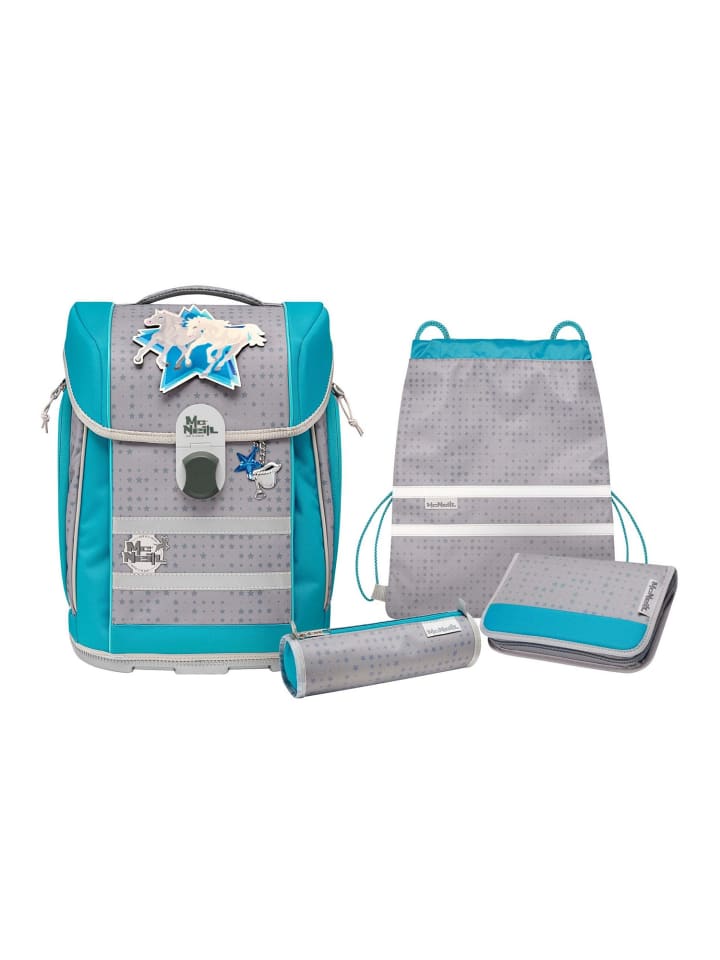 

McNeill Набор школьных рюкзаков McLight 2, 6 предметов, дизайн STAR, синий