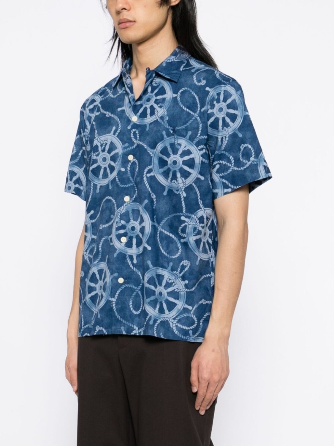 Рубашка Ships Wheel Vacation Polo Ralph Lauren, синий — фото 3