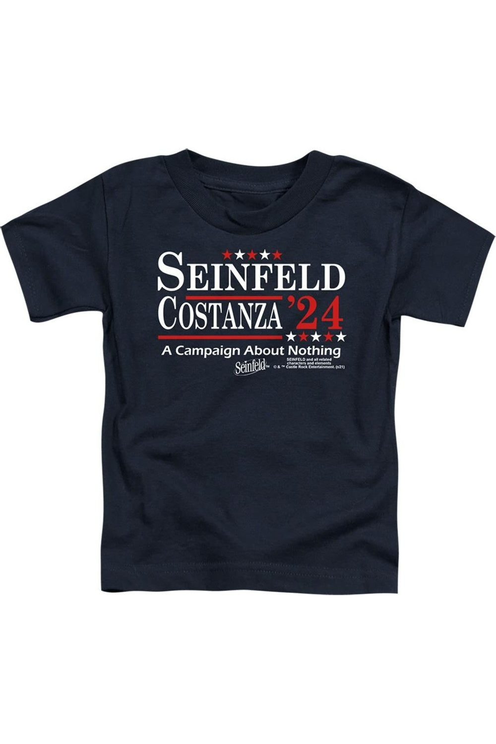 

Футболка Seinfeld Election с коротким рукавом для малышей Gildan, темно-синий