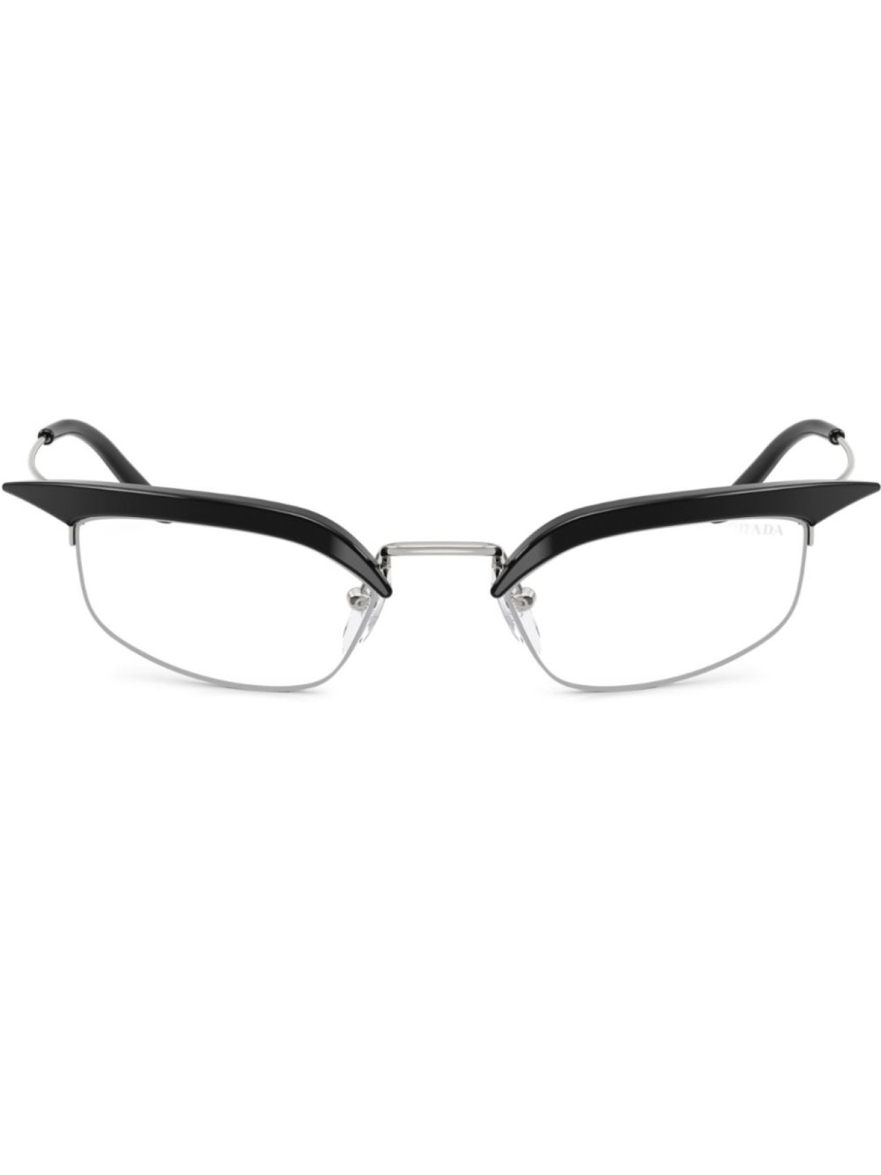 

Очки в геометричной оправе Prada Eyewear, черный