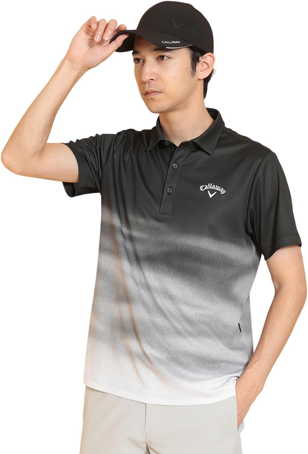 

Мужская поло-рубашка Callaway C25134124 с коротким рукавом (впитывает пот, быстро сохнет, имеет охлаждающий эффект) / для гольфа, черный