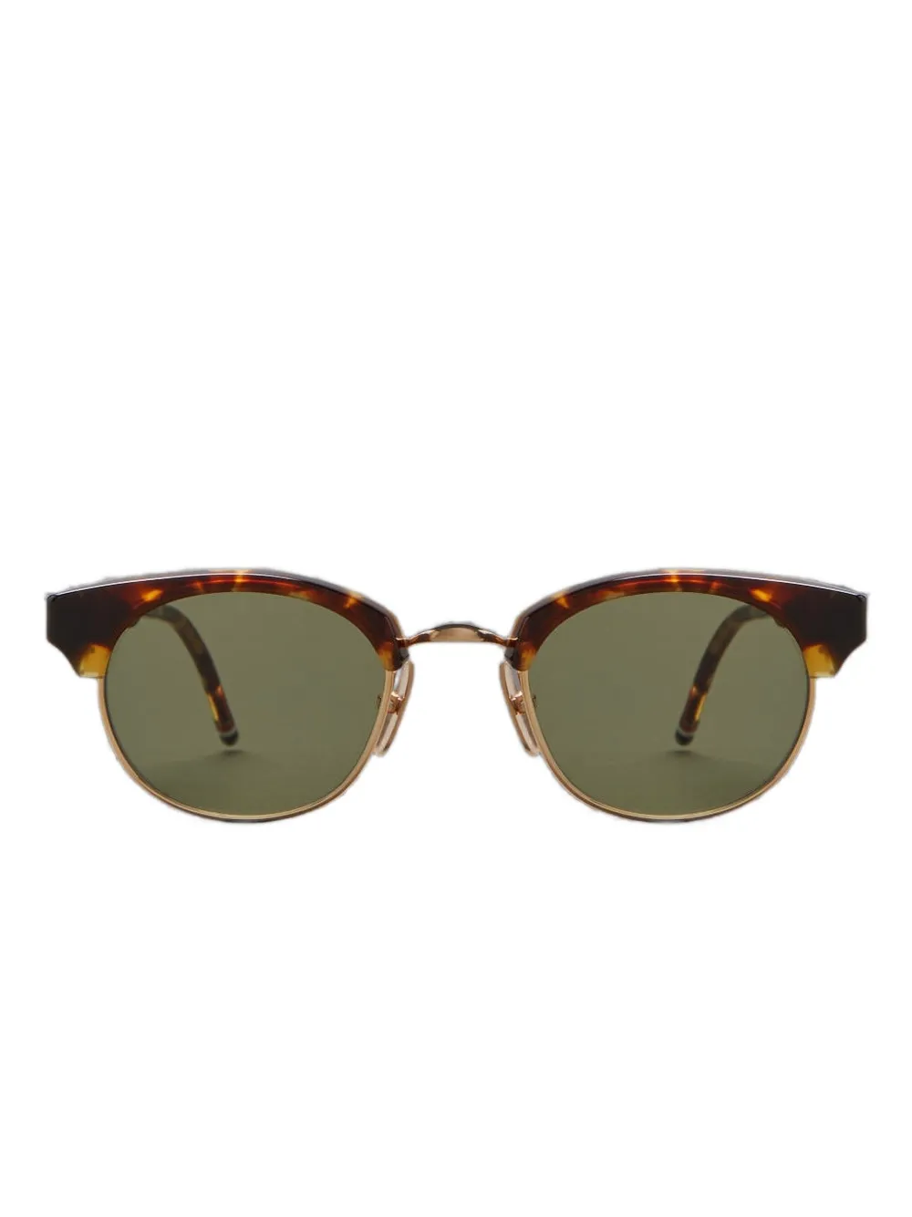 

Солнцезащитные очки Clubmaster в черепаховой оправе Thom Browne Eyewear, коричневый
