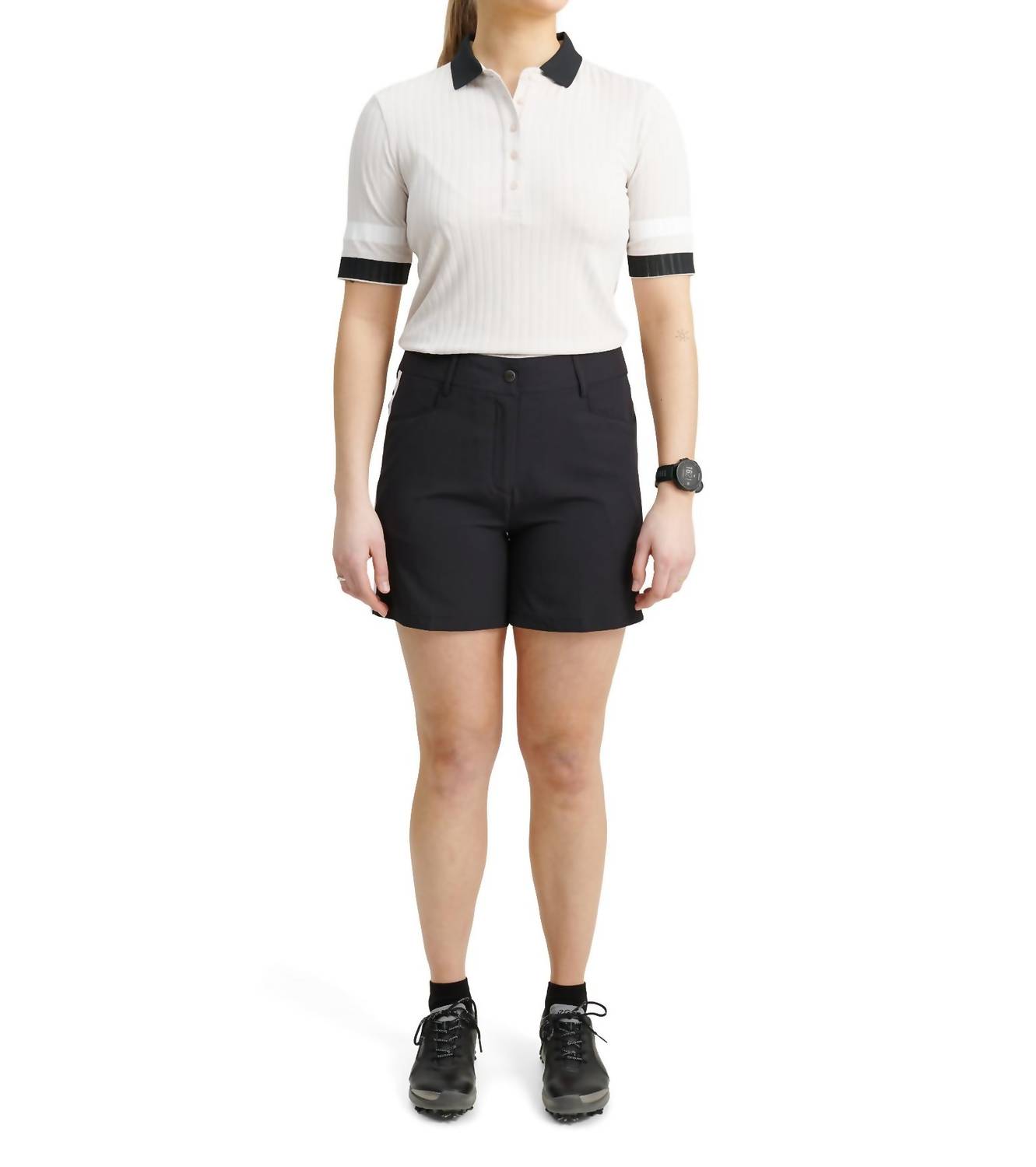 

Женские шорты Brook Stripe черного цвета Abacus Sportswear US