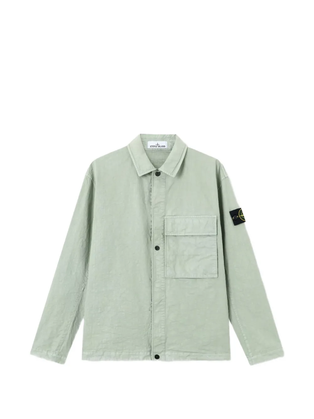 

Рубашка с нашивкой-логотипом Stone Island, зеленый
