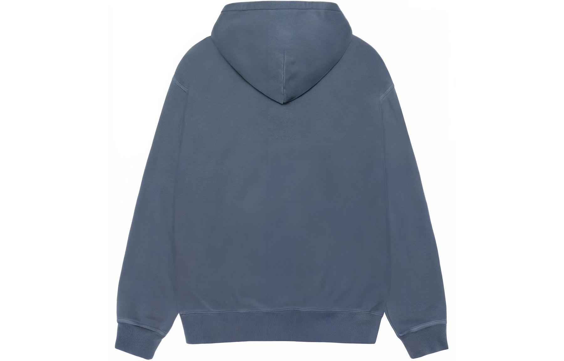 Стильная худи с пигментной покраской Stussy, морской синий — фото 2