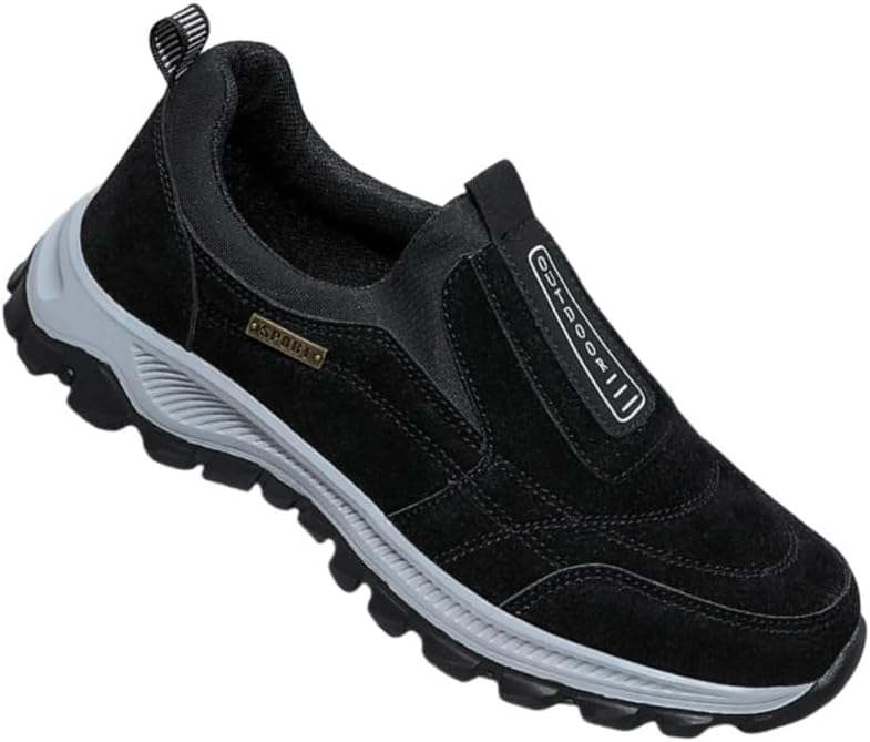 

Кроссовки для мужчин большого размера. Модные и универсальные. Противоскользящие и долговечные. Подходят для улицы и повседневной носки Clolinde, черный