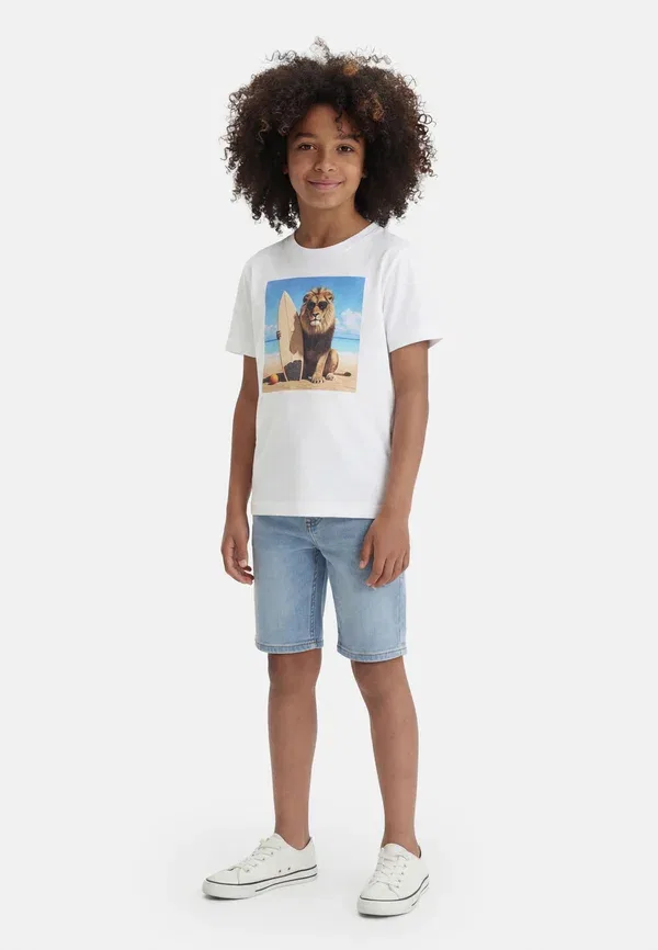 Футболка Name It Nmmvoto 2p ss nreg top print t-shirt, бледно-аквамариновый/ярко-белый