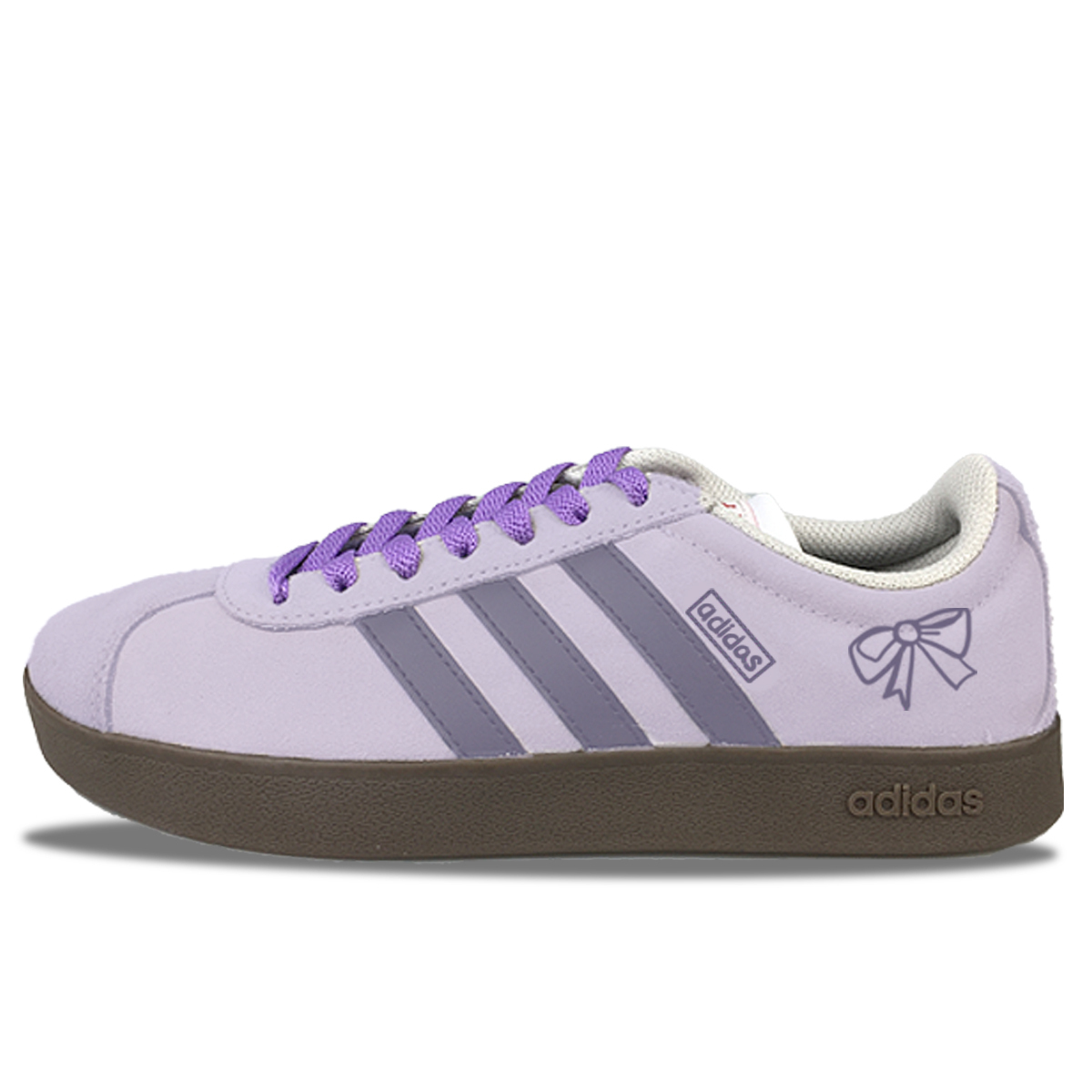 

Adidas Neo VL Court 2.0 противоскользящие износостойкие низкие скейтерские кроссовки унисекс фиолетовые, цвет Purple