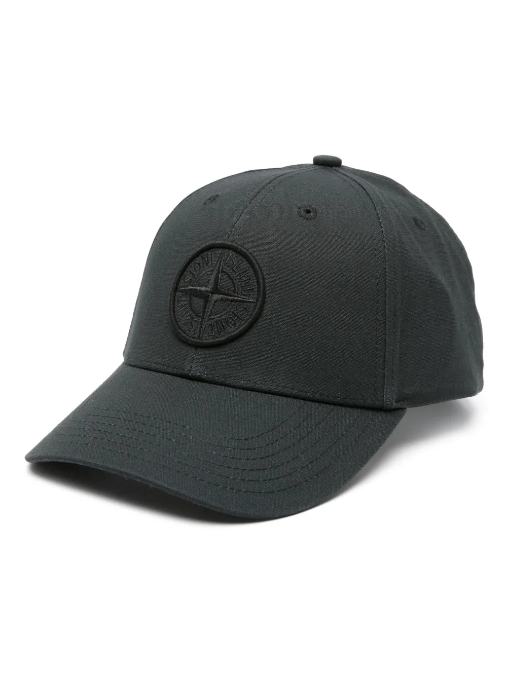 

Кепка с вышитым логотипом Stone Island, черный