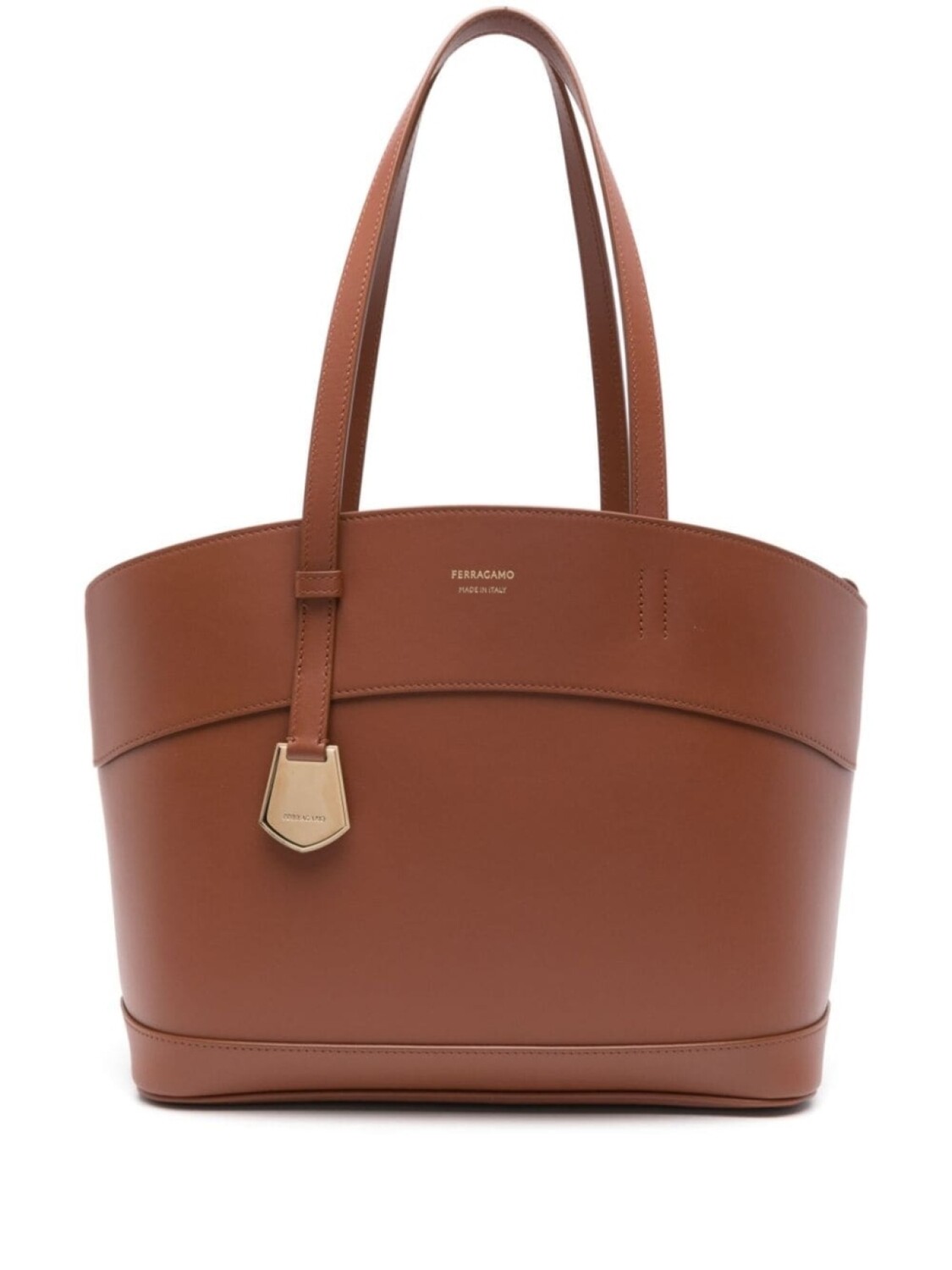 

Ferragamo маленькая Очаровательная сумка-тоут, коричневый