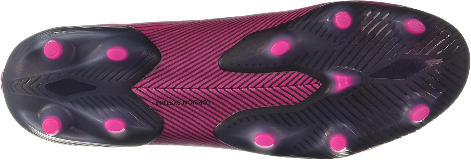 Мужские футбольные бутсы Adidas Nemeziz 19.1 для твердого грунта, розовый/черный — фото 4