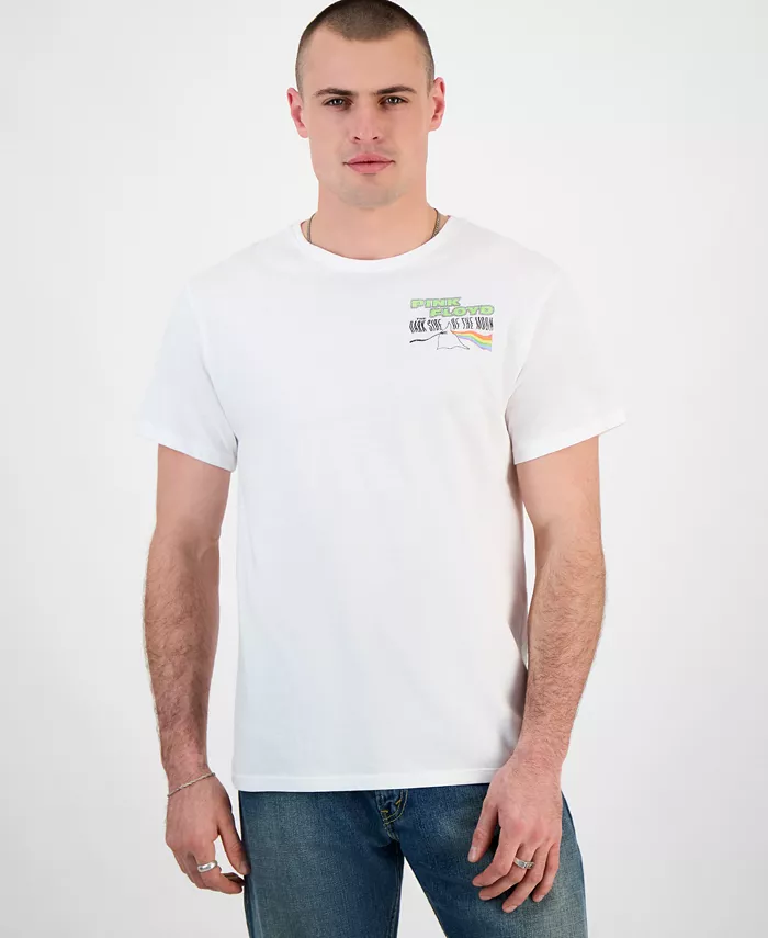 

Мужская футболка Pink Floyd классического кроя с принтом Tai Apparel, белый