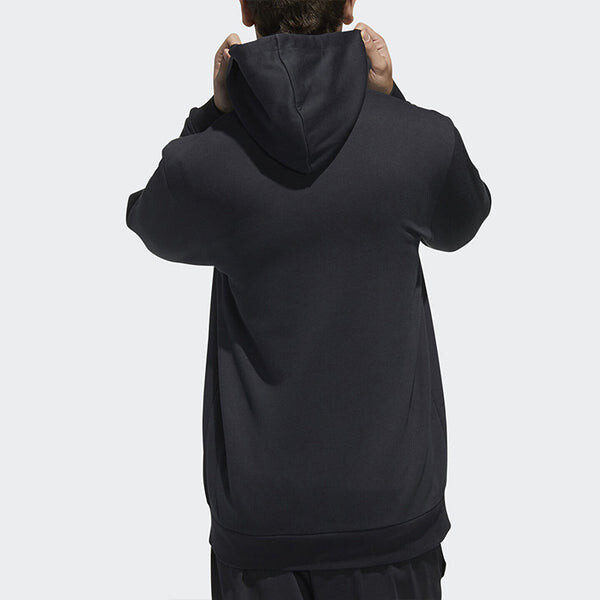 Куртка knitted hooded casual sports jacket men black Adidas, черный — фото 4