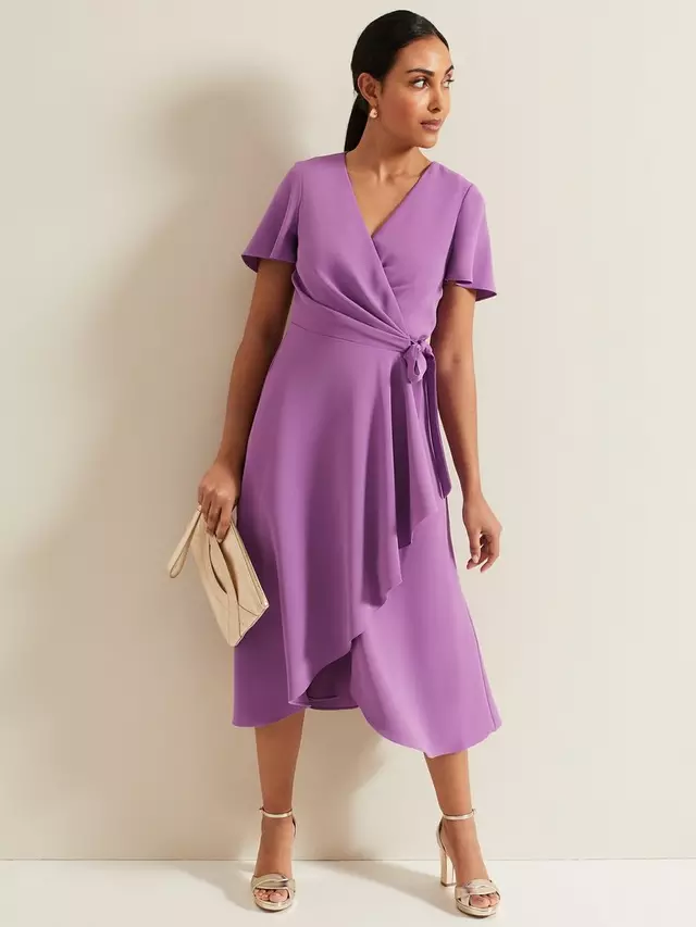 

Платье Phase Eight Petite Julissa Midi Wrap, фиолетовый