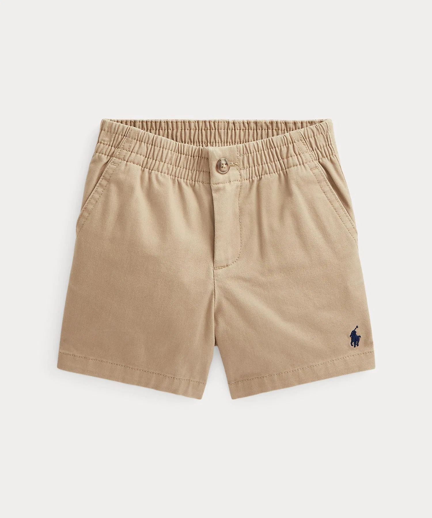 Детские хлопковые шорты POLO RALPH LAUREN с вышивкой, коричневые