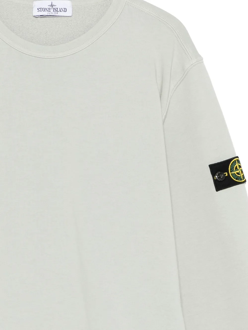 Свитшот с нашивкой-логотипом Stone Island Junior, серый — фото 3