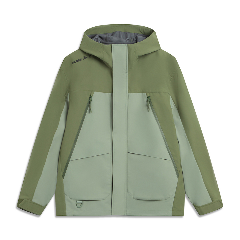 

LINING Мужская ветровка для трейсинга на открытом воздухе, Moss Green