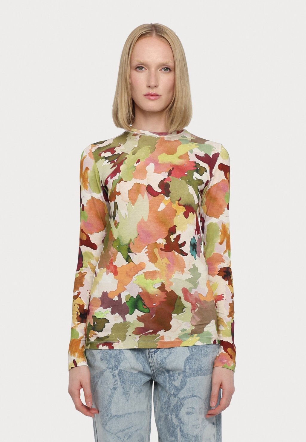 

Топ с длинными рукавами MILA LONGSLEEVED Stieglitz, коричневый
