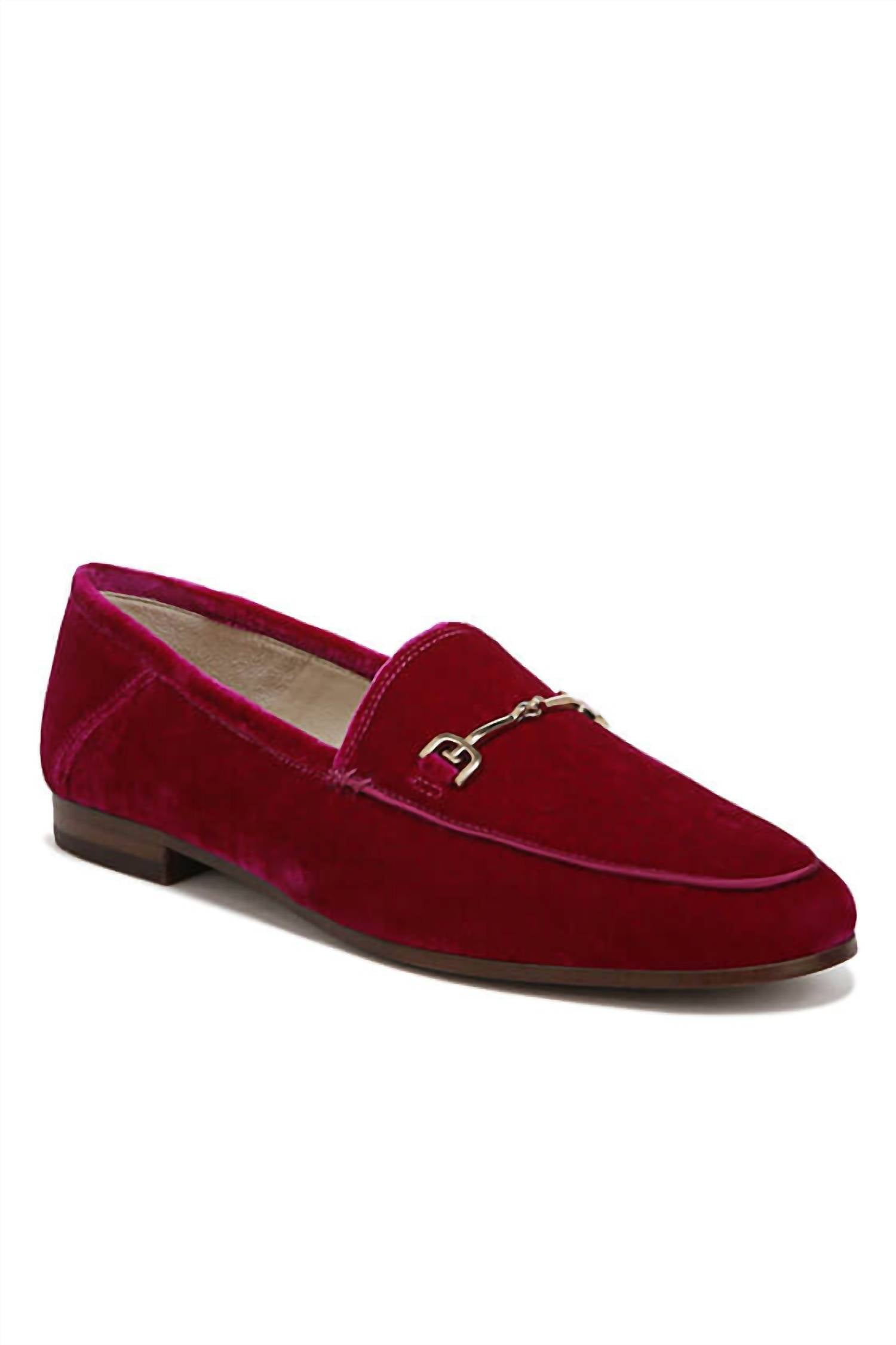 Женские лоферы Loraine с пряжкой в цвете малина Sam Edelman, Raspberry — фото 2
