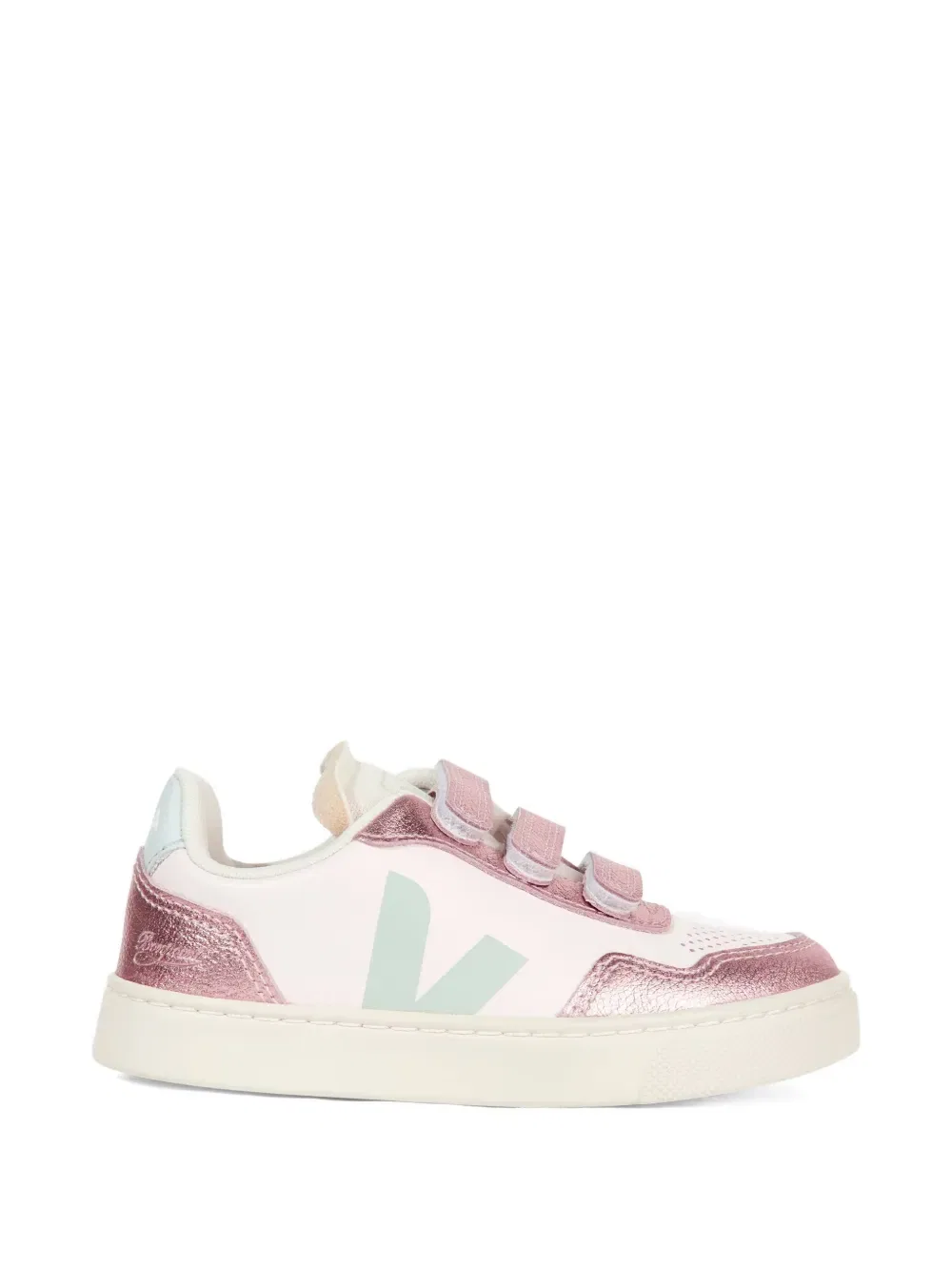 Кроссовки с блестящими ремешками Veja Kids, нейтральный