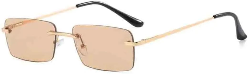 

Солнцезащитные очки с защитой от УФ-излучения UV400 | Панковские, без оправы, розово-голубые | Линзы конфетных цветов для занятий спортом на открытом воздухе и вождения DSVIGF, Gold Tea