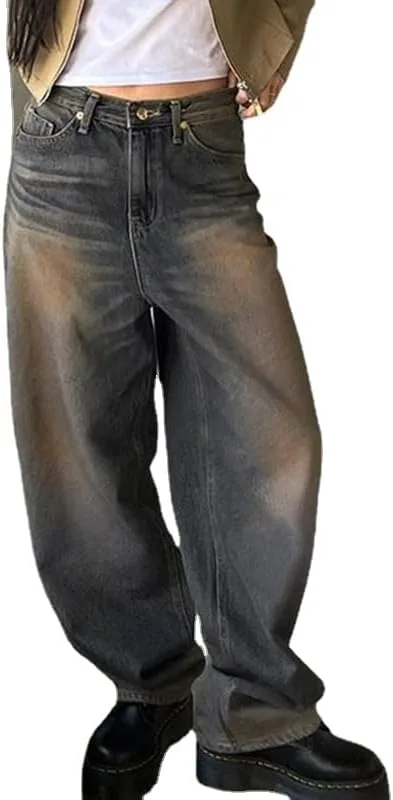

Женские джинсы baggy в стиле киберпанк Attria