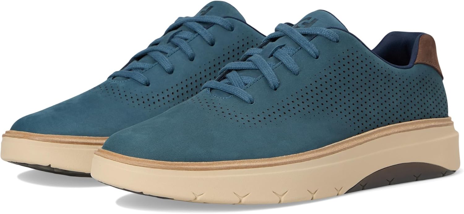 

Мужские кроссовки Cole Haan Grandpro Featherarc с лазерной перфорацией, Orion Blue Nubuck/Oxford Tan/Lava