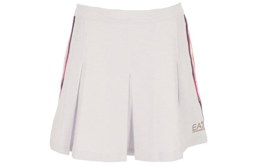 EMPORIO ARMANI EA7 SS23 джинсовые короткие юбки женские white — фото 3