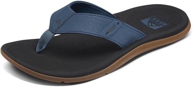 

Мужские вьетнамки REEF Santa Ana, поддержка свода стопы, водостойкие, подошва не оставляет следов, черный