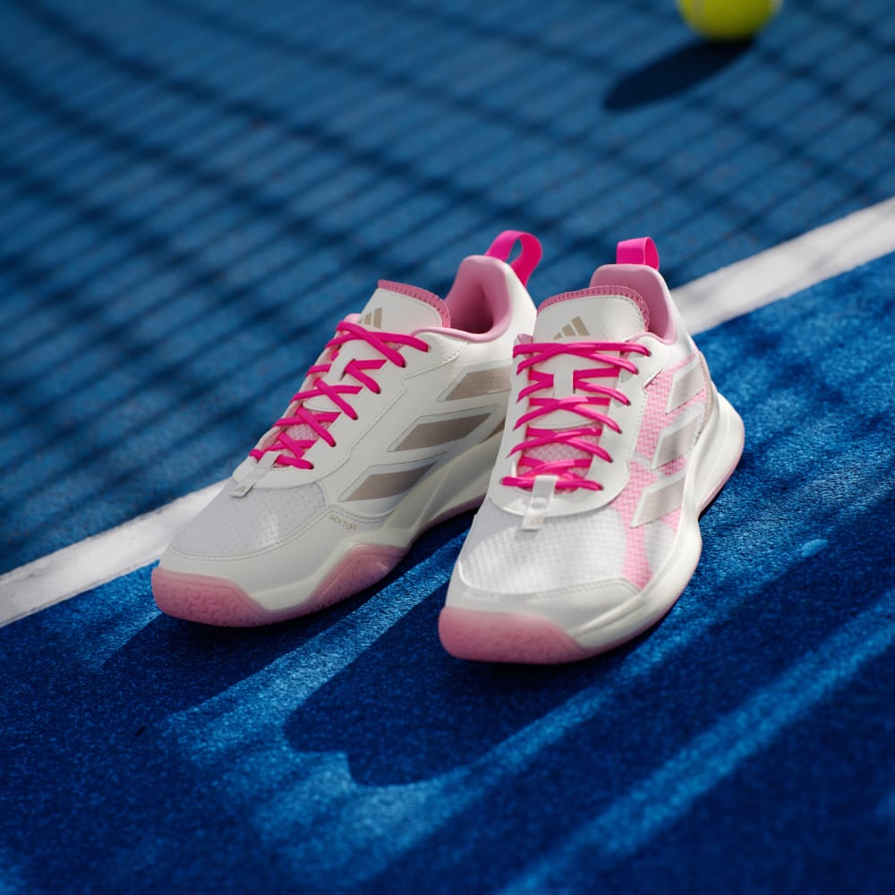 Кроссовки Adidas Avaflash Low Tennis Shoes, цвет Core White/Silver Metallic/Lucid Pink — фото 4