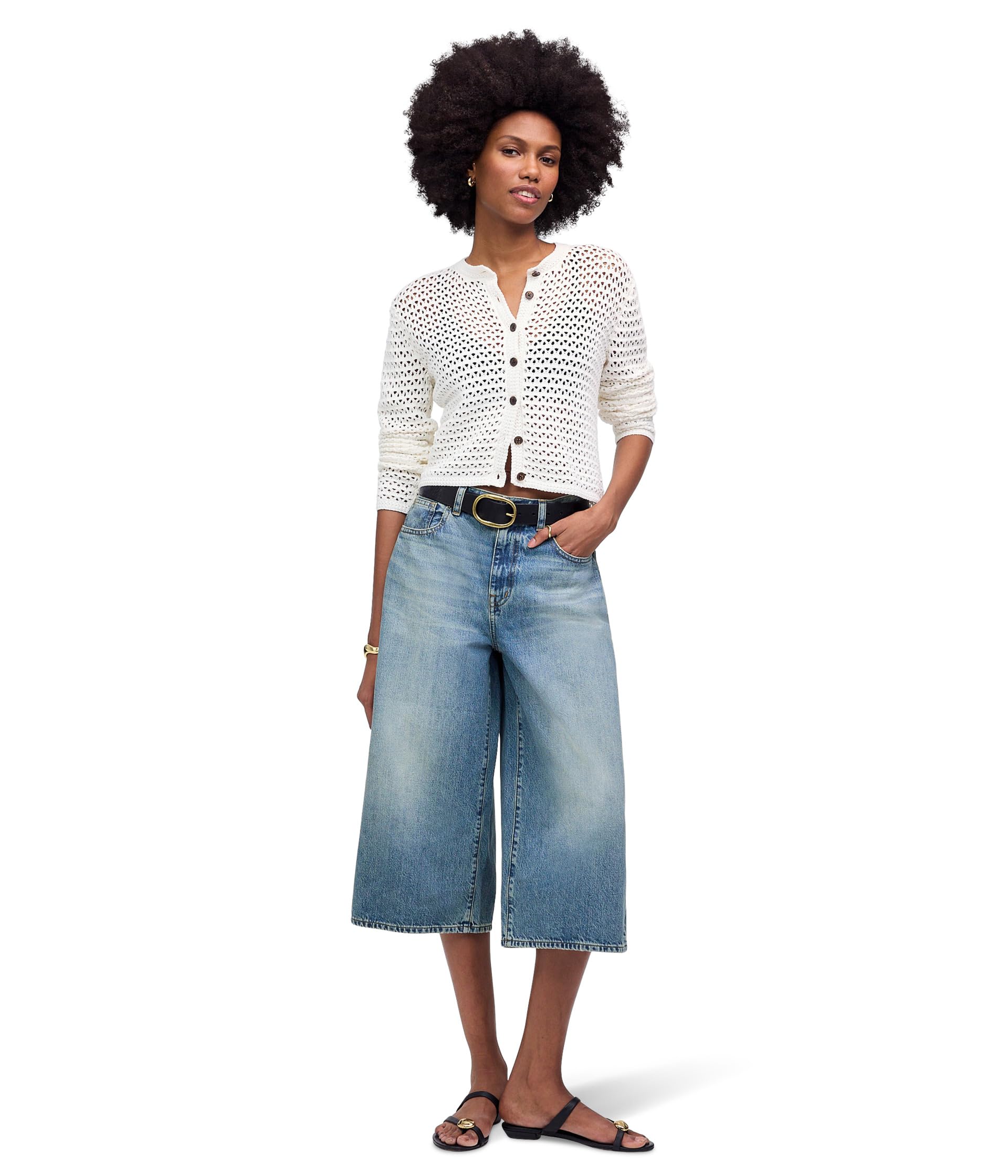 

Джинсы Madewell Denim Culotte In Billings Wash, Billings Wash