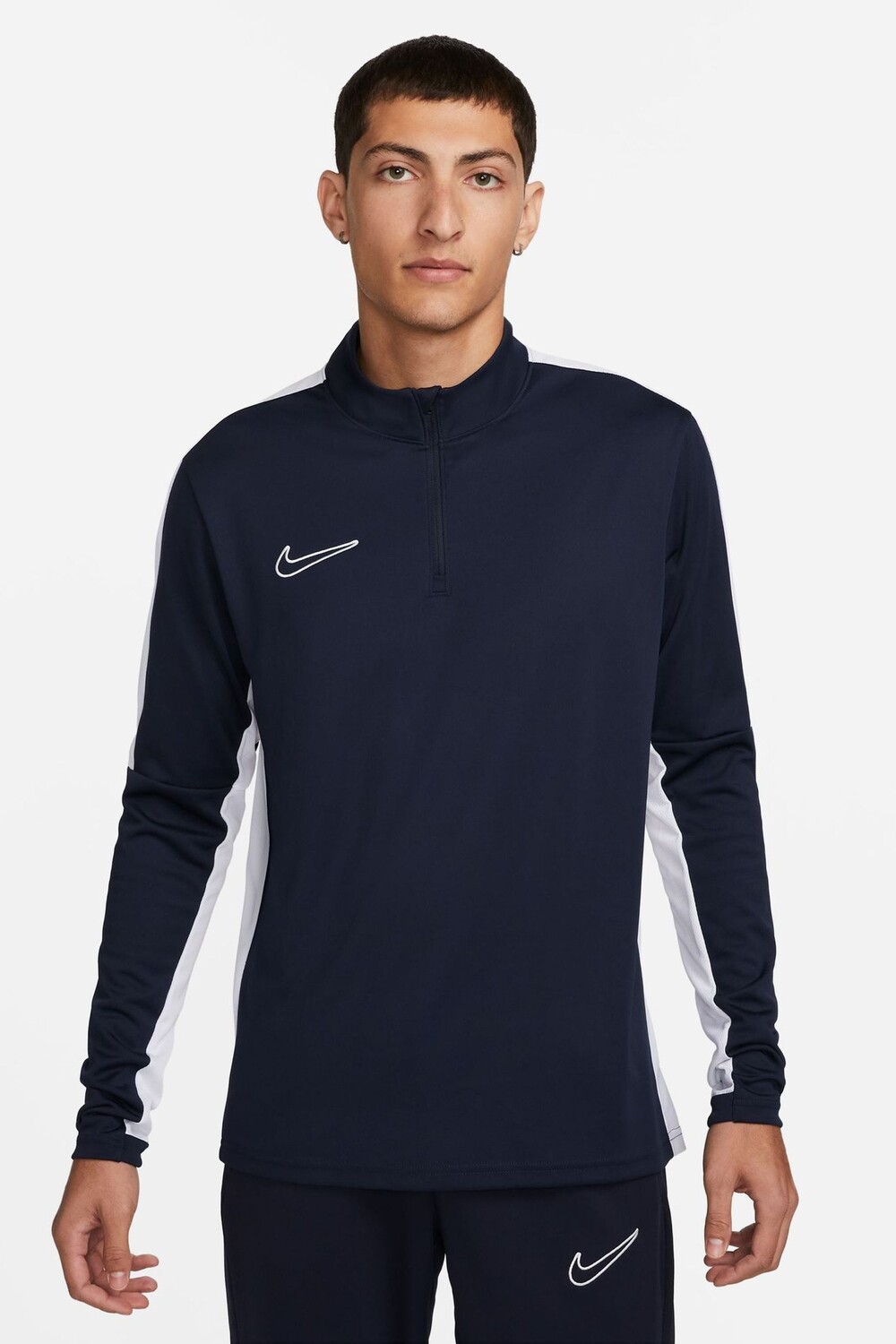 

Тренировочный топ Dri fit academy с полумолнией до половины Nike, синий