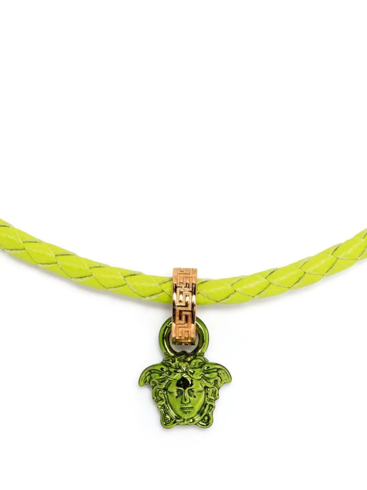 

Колье с подвеской Medusa Versace, зеленый