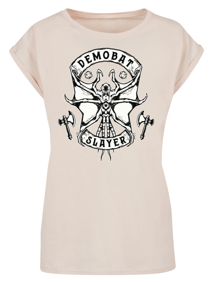 

Футболка Demobat Slayer из сериала Очень странные дела в цвете Белый песок F4NT4STIC