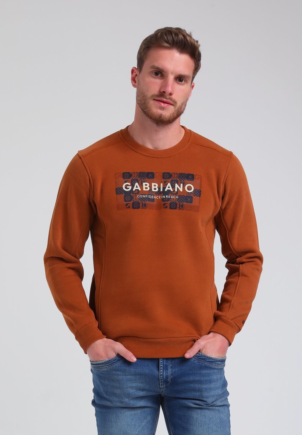 

Толстовка ROUND NECK Gabbiano, цвет copper