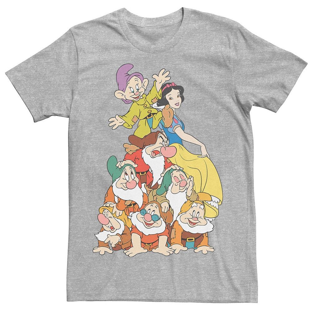 

Мужская футболка Disney's Snow White Seven Dwarf Stack, цвет Athletic Heather