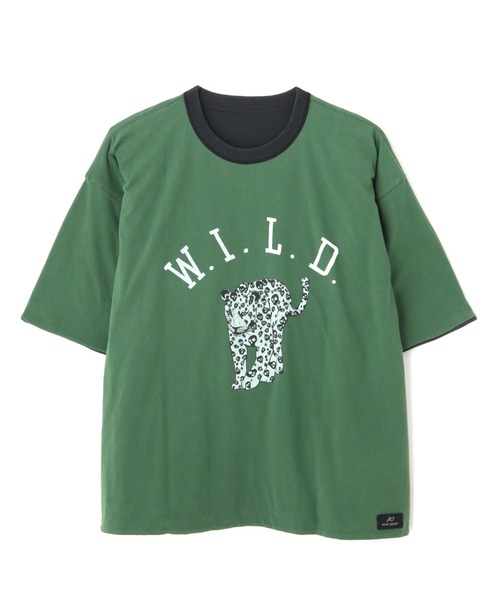 

Футболка двусторонняя, на заказ REMI RELIEF, черный/зеленый