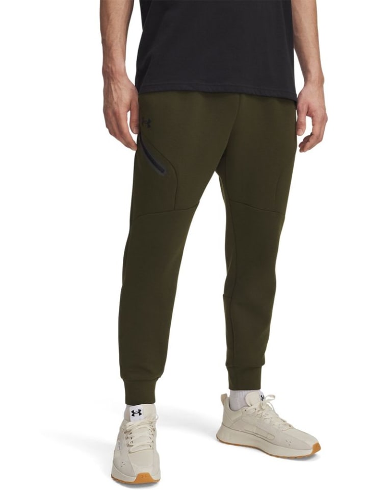 

Спортивные брюки Unstoppable Eu Fleece Jogger зеленого цвета Under Armour