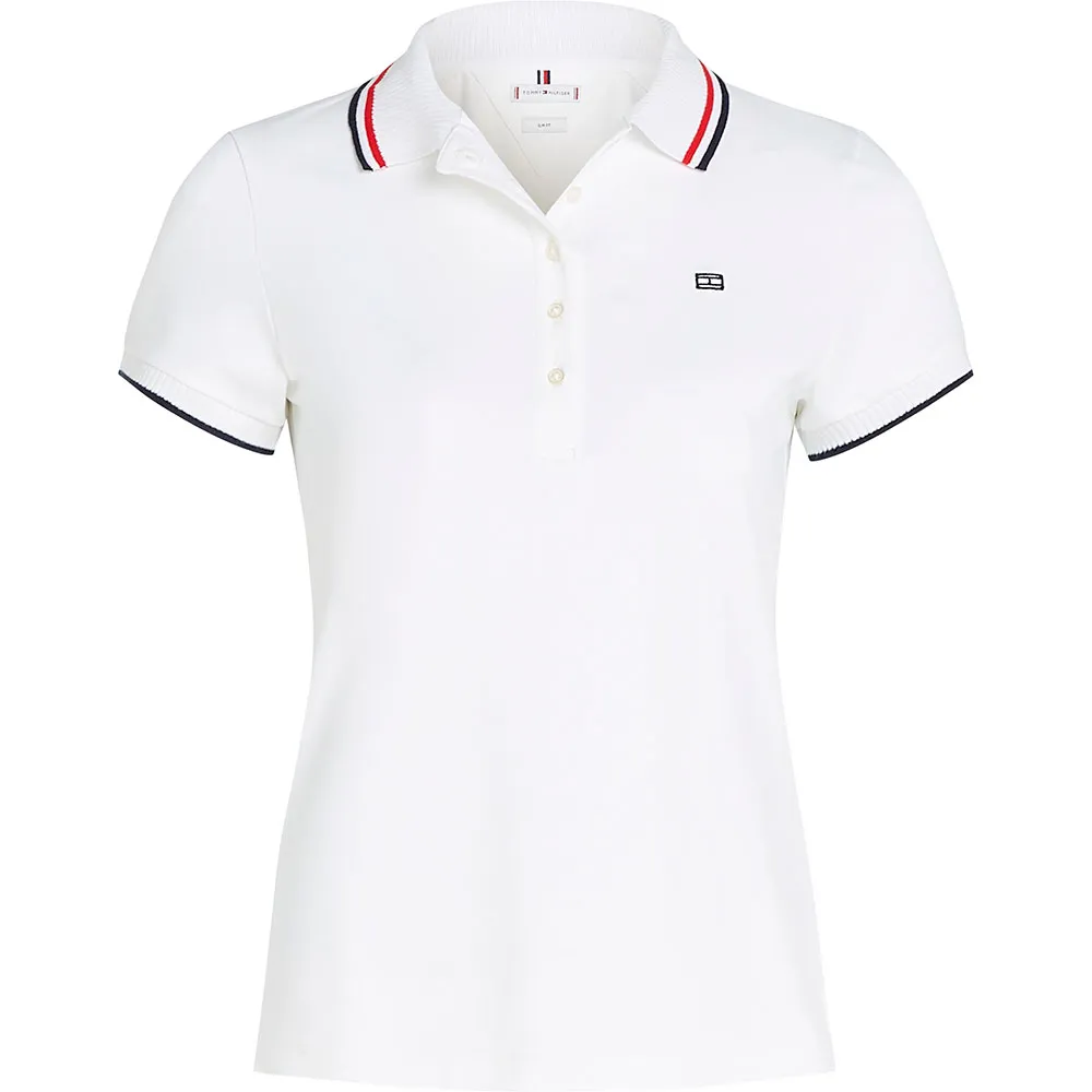 

Поло с коротким рукавом Tommy Hilfiger Sporty Slim Fit, белый