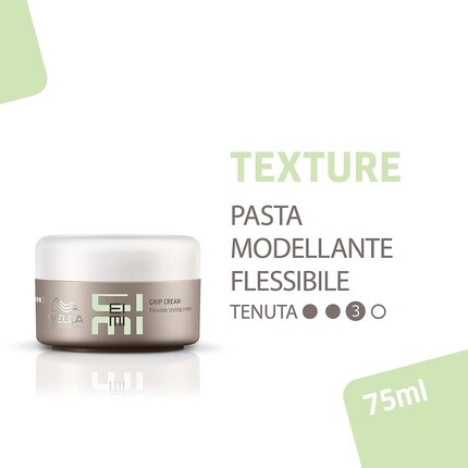 Eimi Grip Cream Профессиональный воск для волос для текстурированных, игривых и индивидуальных причесок, Wella — фото 2