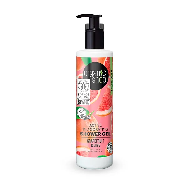 

Питательный и регенерирующий гель для душа Active Shower Gel Organic Shop, 280 ml