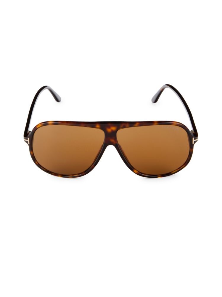 

Солнцезащитные очки-пилоты 62MM Tom Ford, коричневый