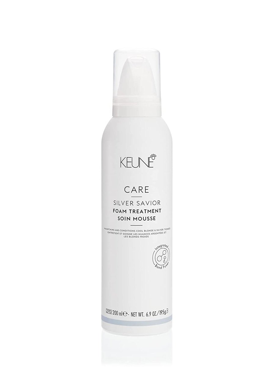 Keune Care Silver Savior Foam Treatment, Пена, Мусс, Нейтрализующий Желтые Отблески 200 мл — фото 2