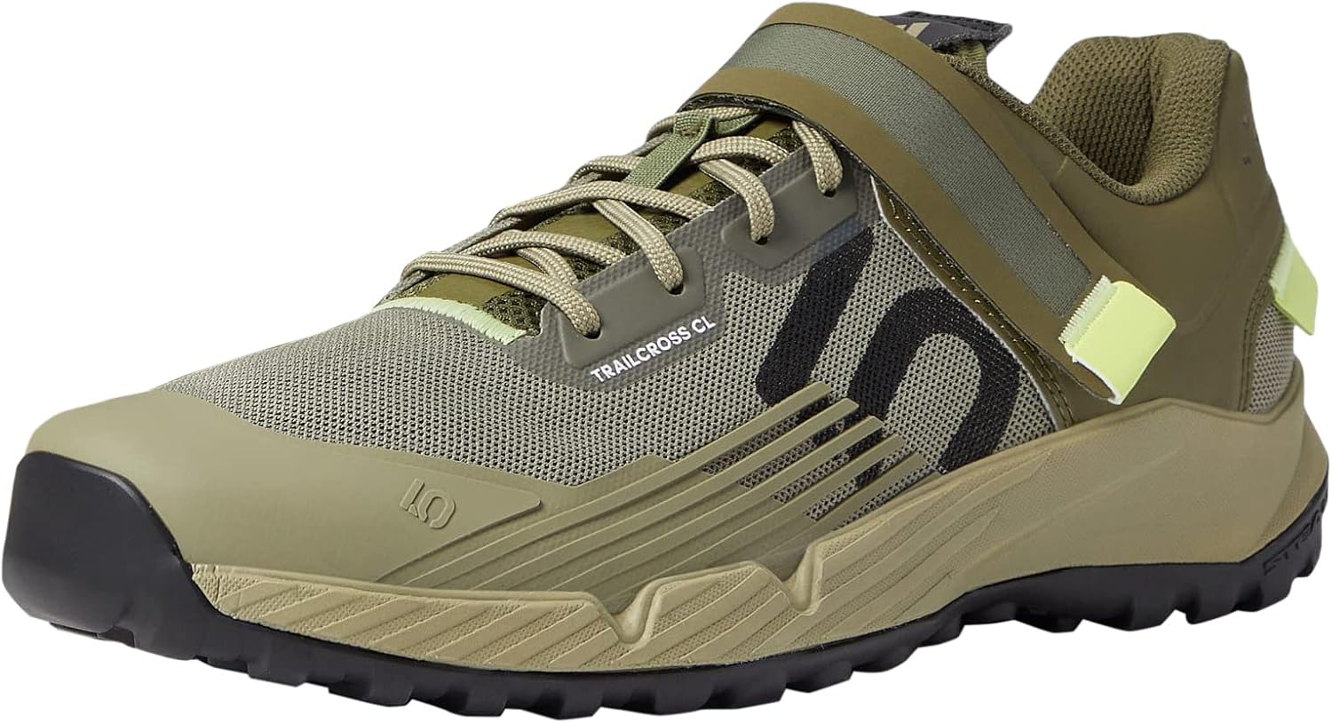 

Мужские кроссовки для велосипедного спорта adidas 5.10 Trailcross с клипсой- зеленые Five Ten