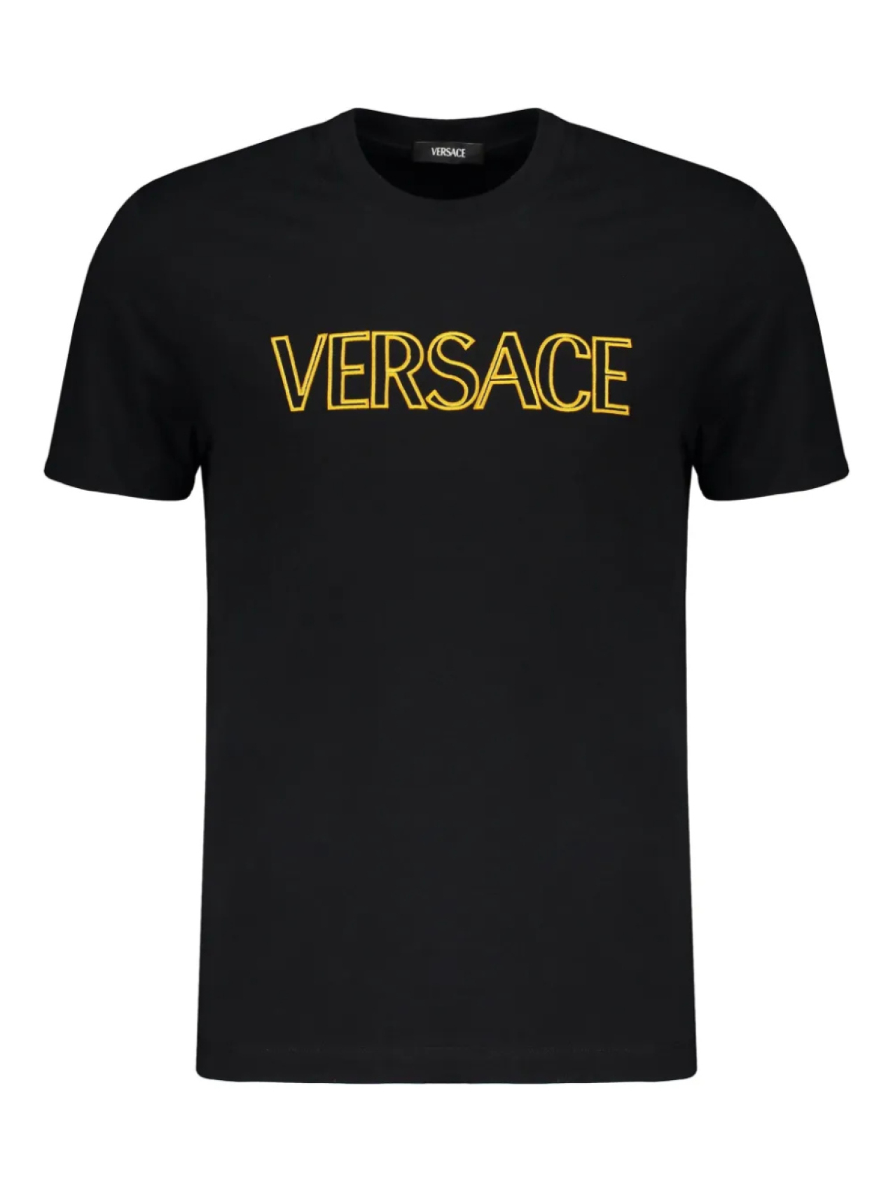 

Футболка из хлопка Versace, черный