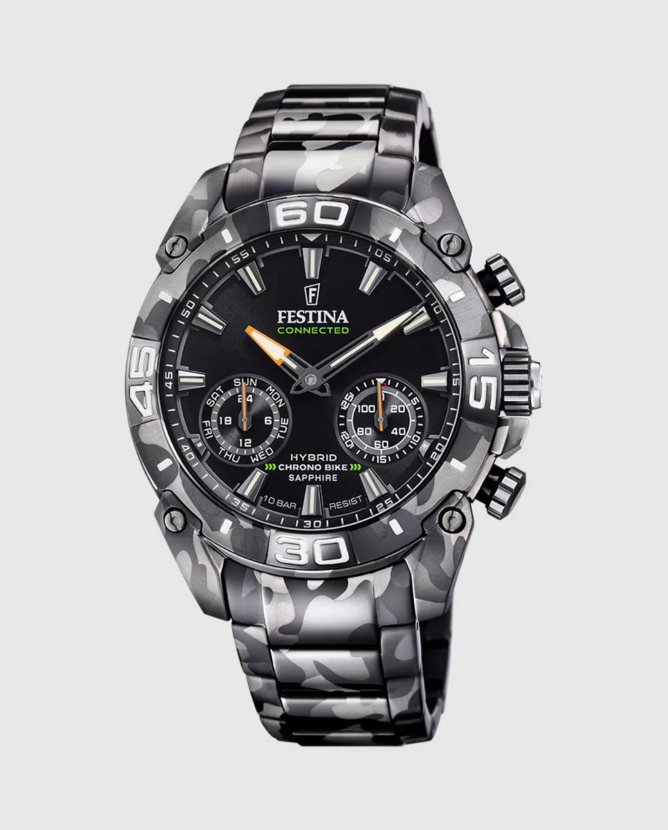 

F20545/1 Черные мужские часы Connected из стали Festina, черный
