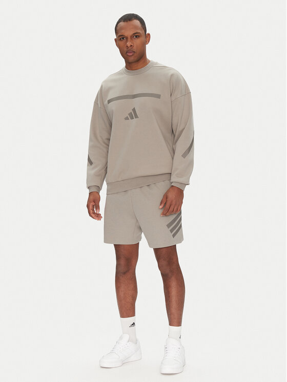 Свободный крой толстовка Z.N.E. JP0383 Adidas, бежевый — фото 2